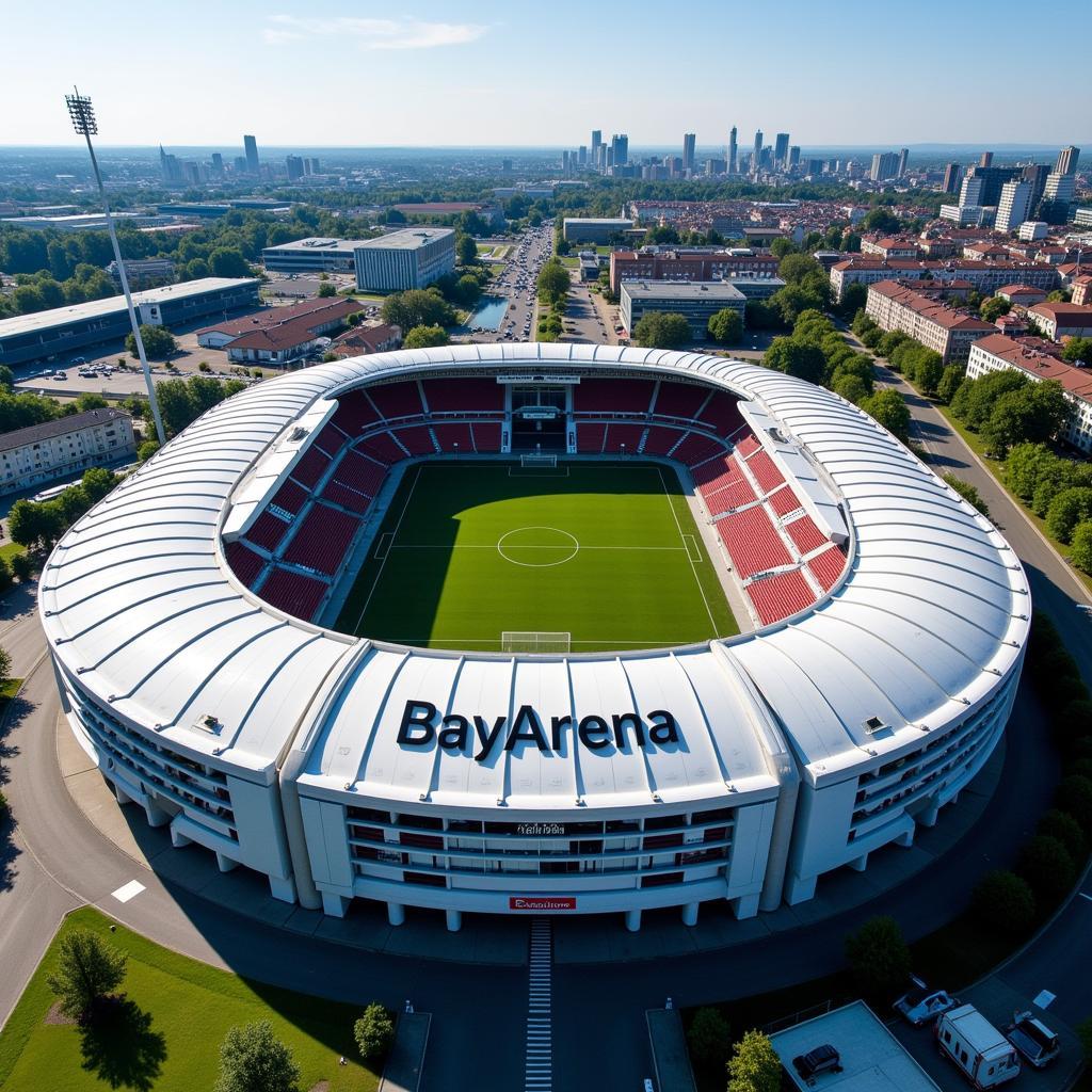 BayArena an der Adolfstraße in Leverkusen