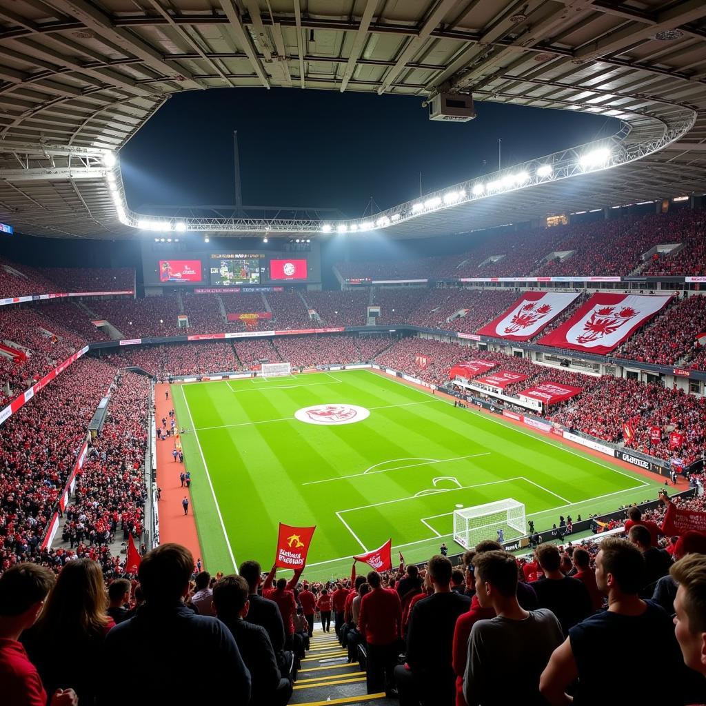 Heimspiel in der BayArena