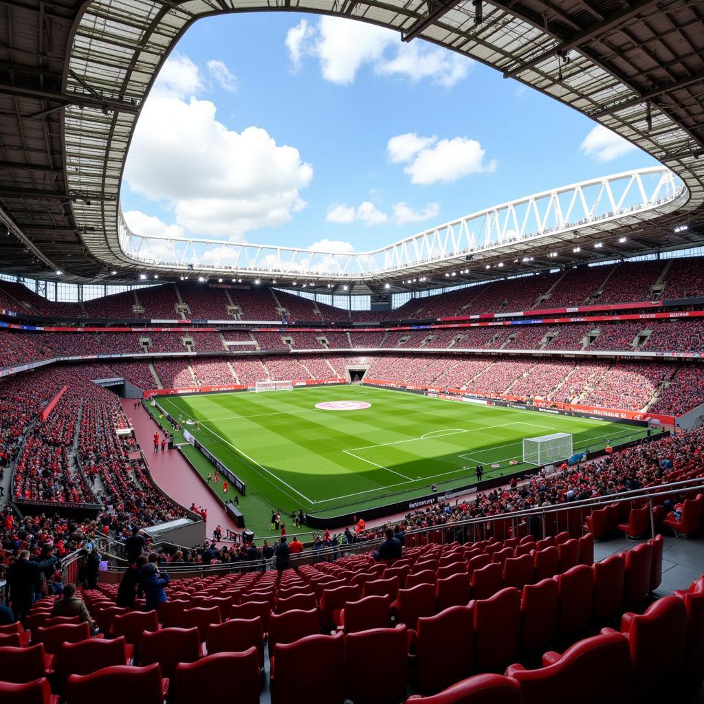 Die BayArena, Heimstadion von Bayer 04 Leverkusen