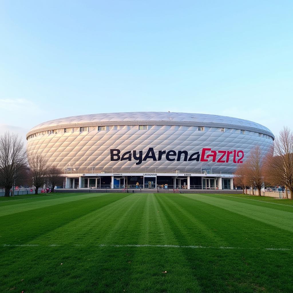 Aussenansicht der BayArena Leverkusen