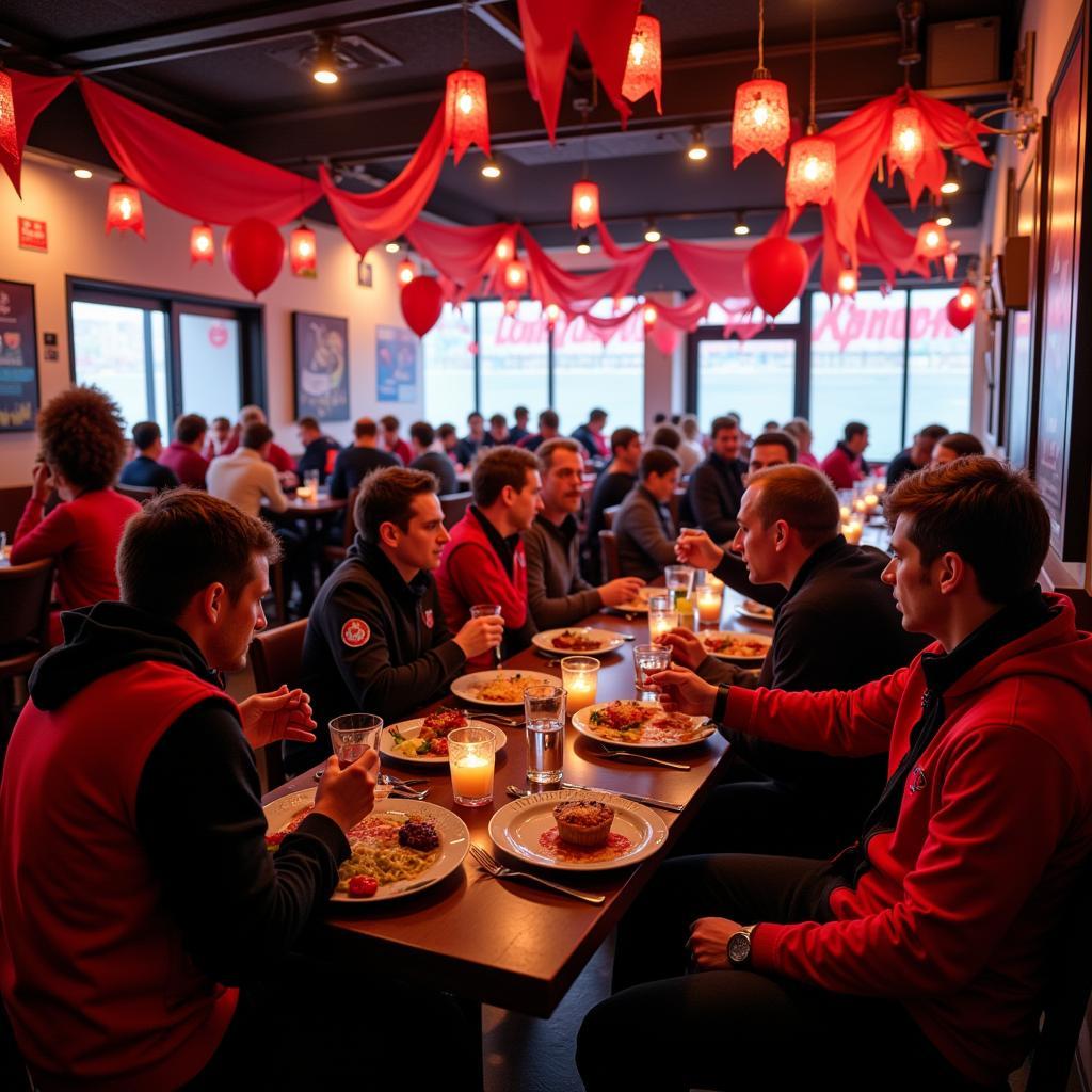 BayArena Leverkusen Fußball Fans Restaurant