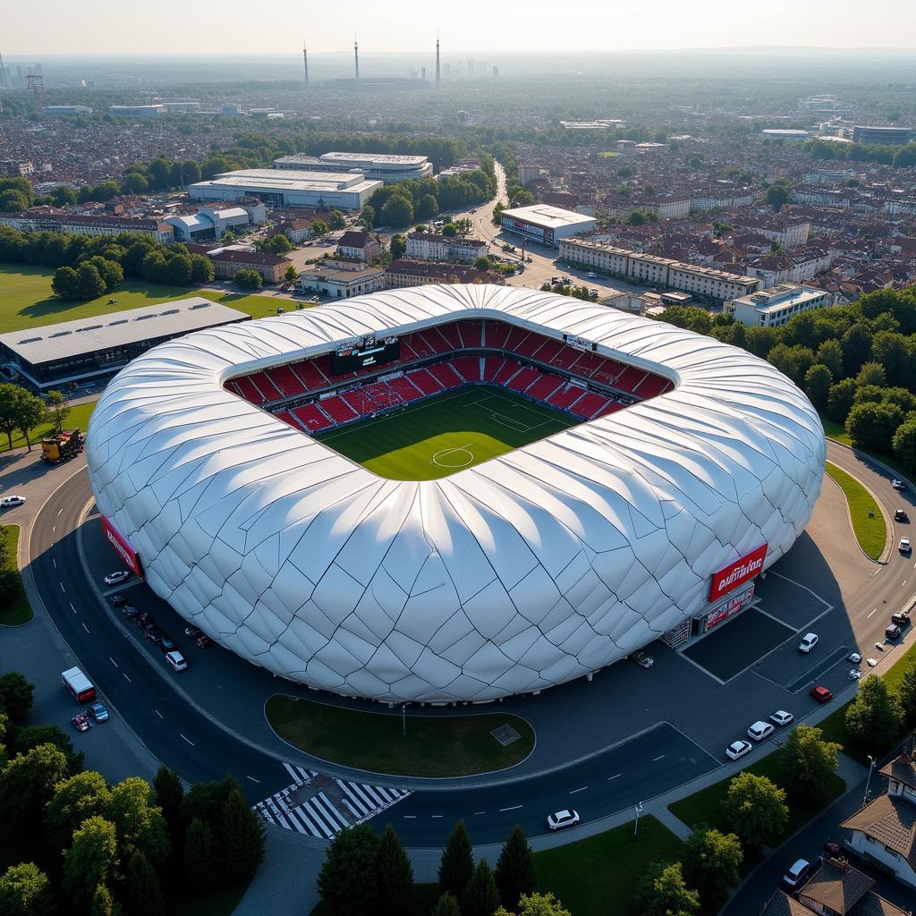 BayArena Leverkusen Luftbild