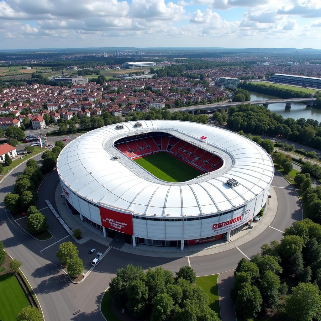 BayArena Leverkusen Luftbild