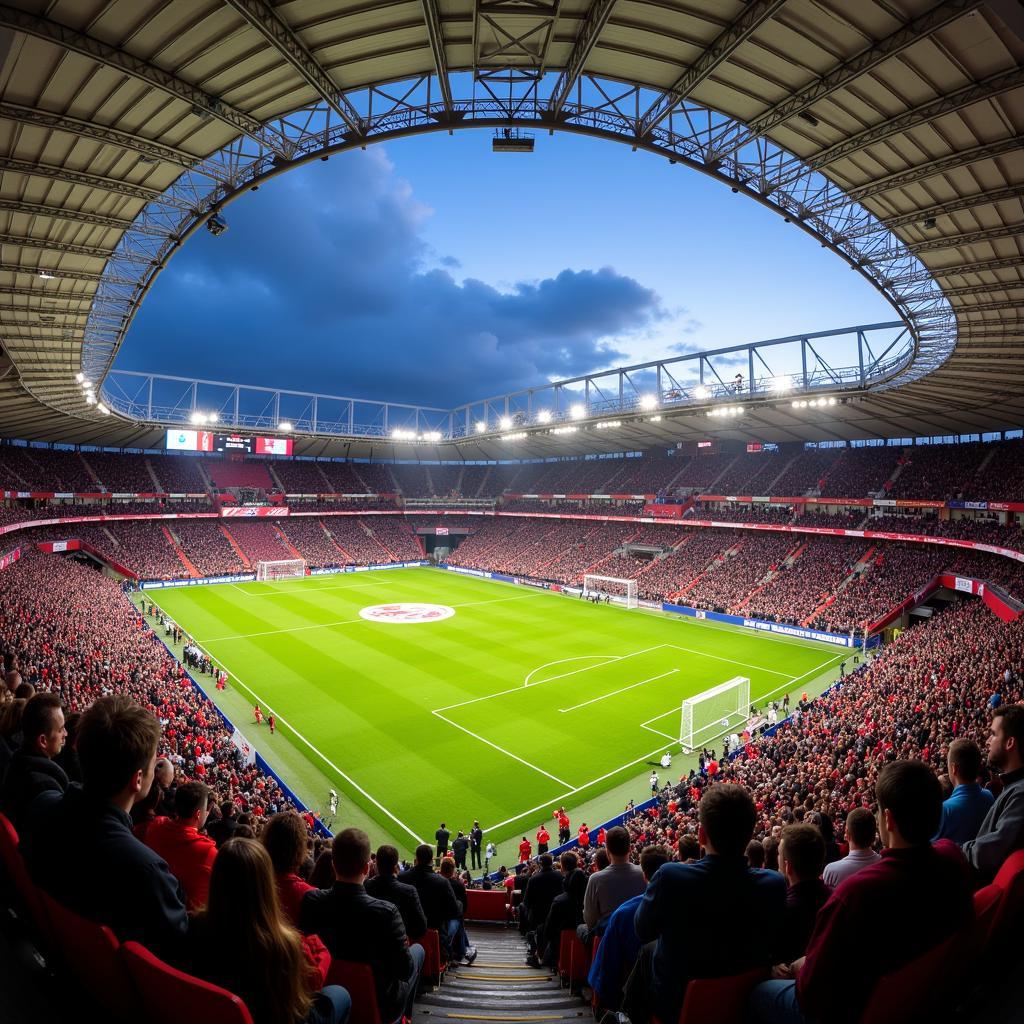 BayArena Leverkusen Stadion Atmosphäre