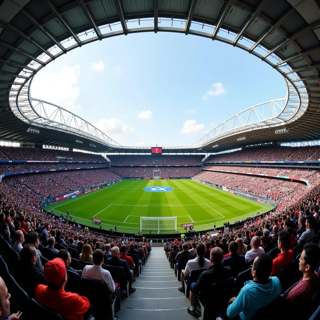 Panoramablick auf die BayArena