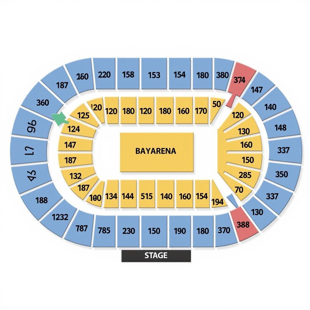 Übersicht BayArena Sitzplan