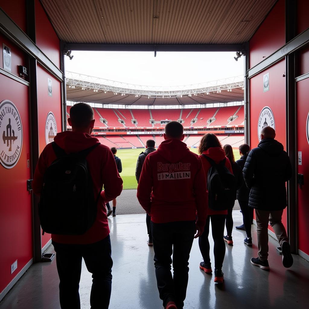 Stadionführung durch die BayArena