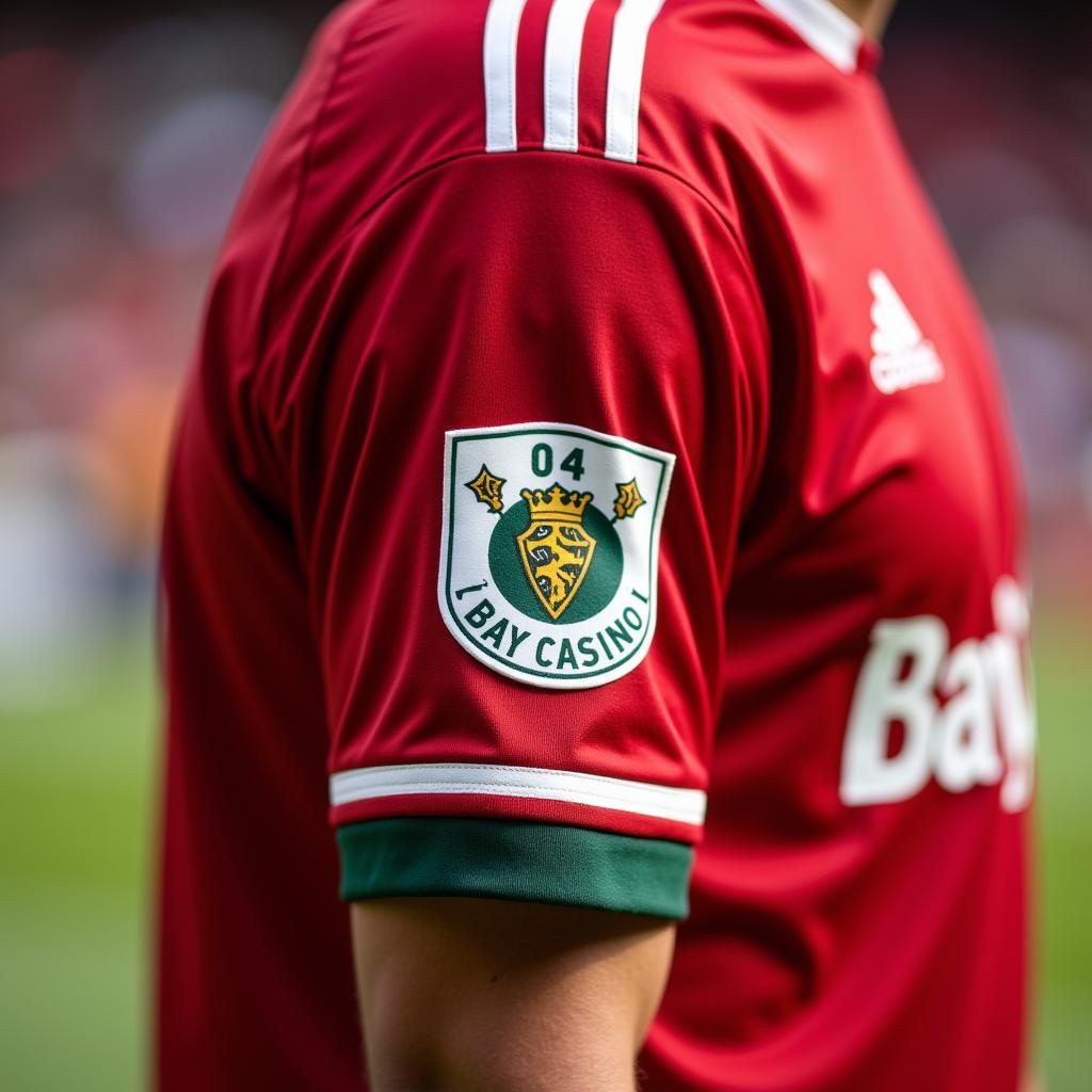 BayCasino Logo auf dem Leverkusen Trikot