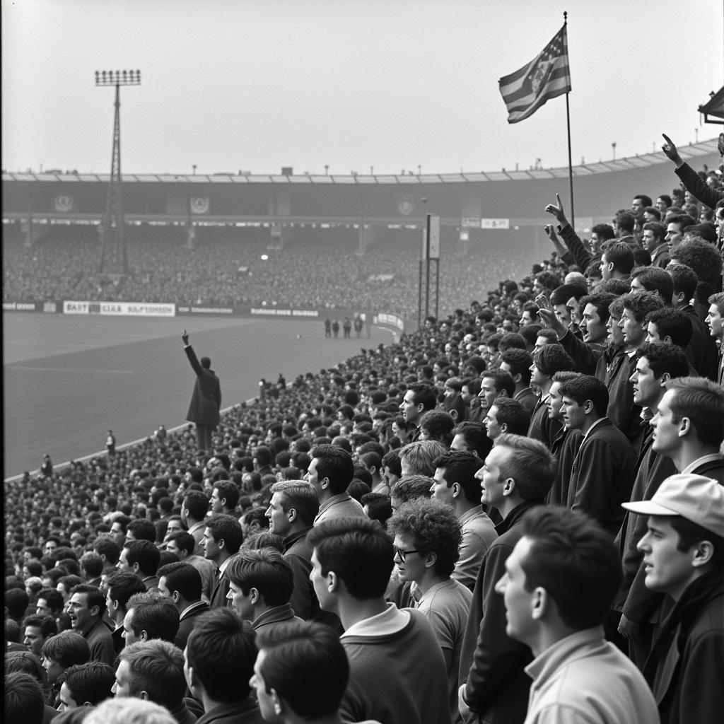 Fans von Bayer 04 Leverkusen 1958/59