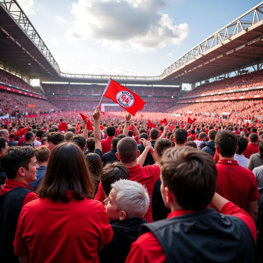 Bayer 04 Leverkusen Fans am Kühnsbusch