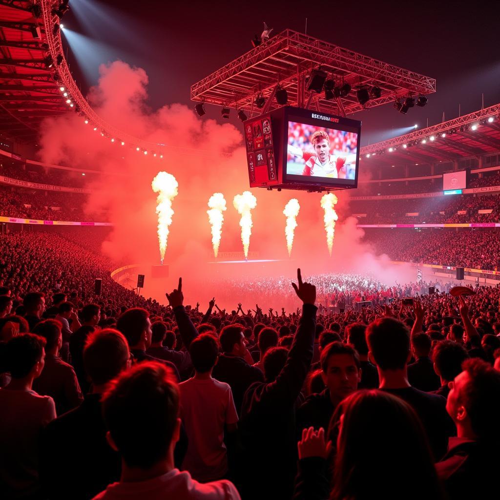 Bayer 04 Leverkusen Fans in der BayArena am 29. Oktober