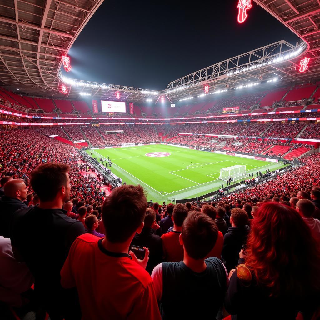 Bayer 04 Leverkusen Fans in der BayArena