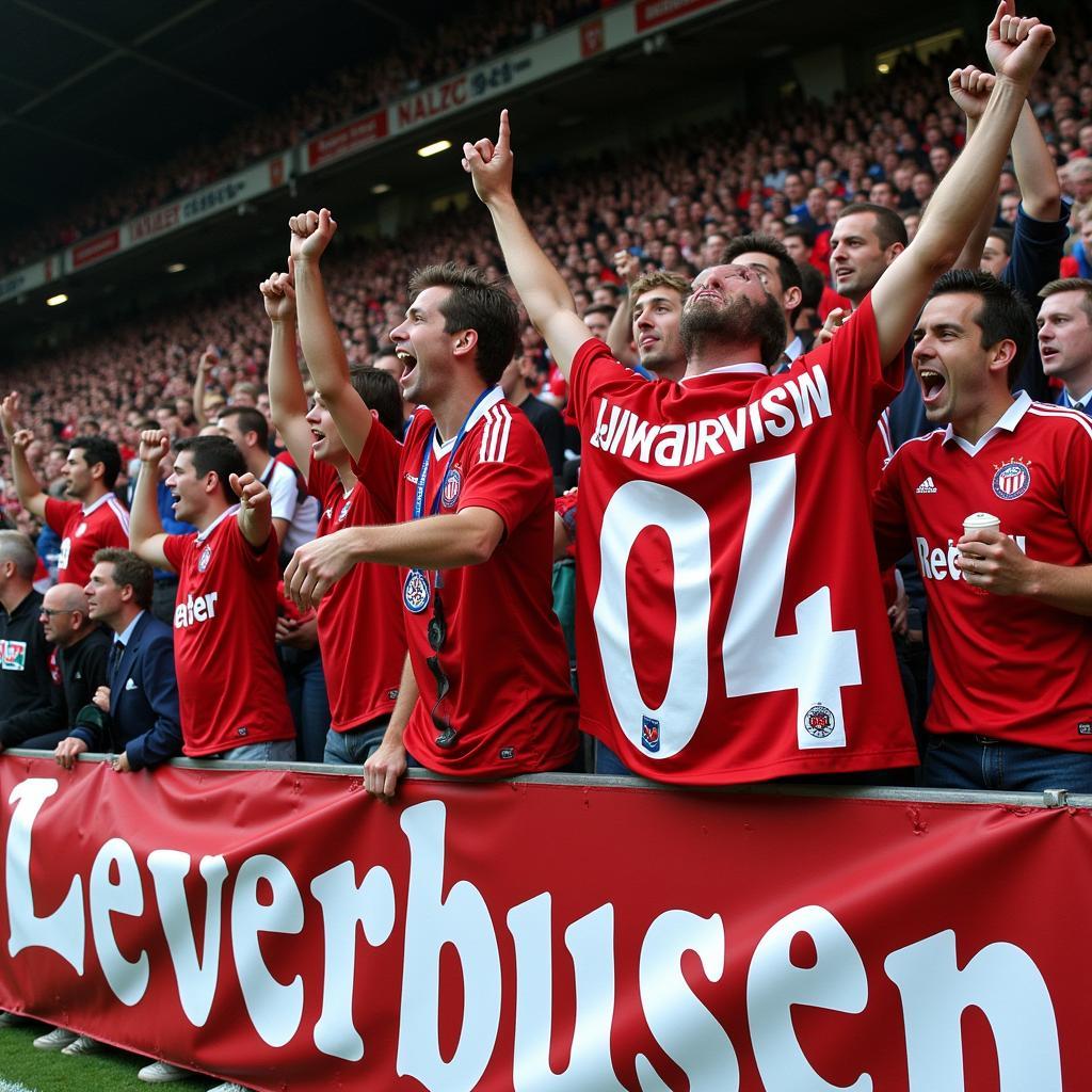 Bayer 04 Leverkusen Fans in der Champions League 2002