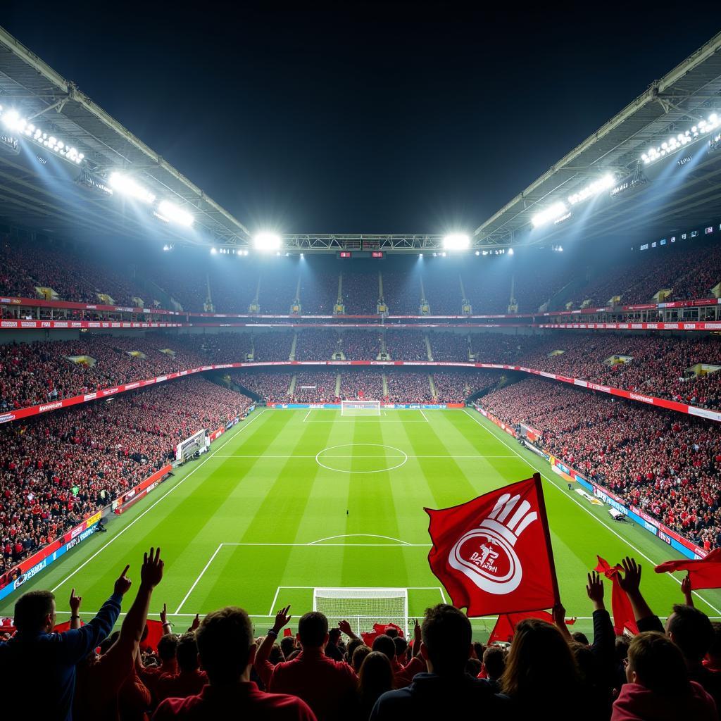 Bayer 04 Leverkusen Fans im Stadion