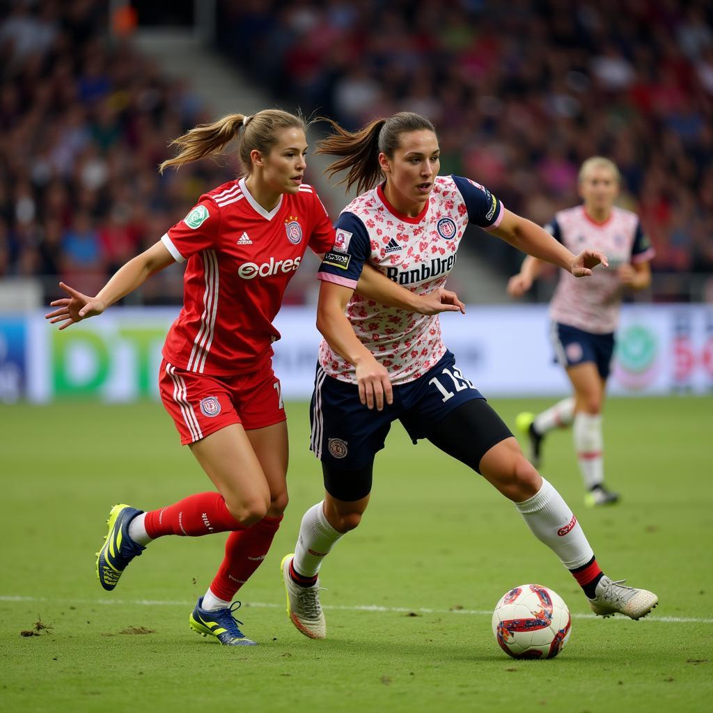 Bayer 04 Leverkusen Frauen Handball Spielszene