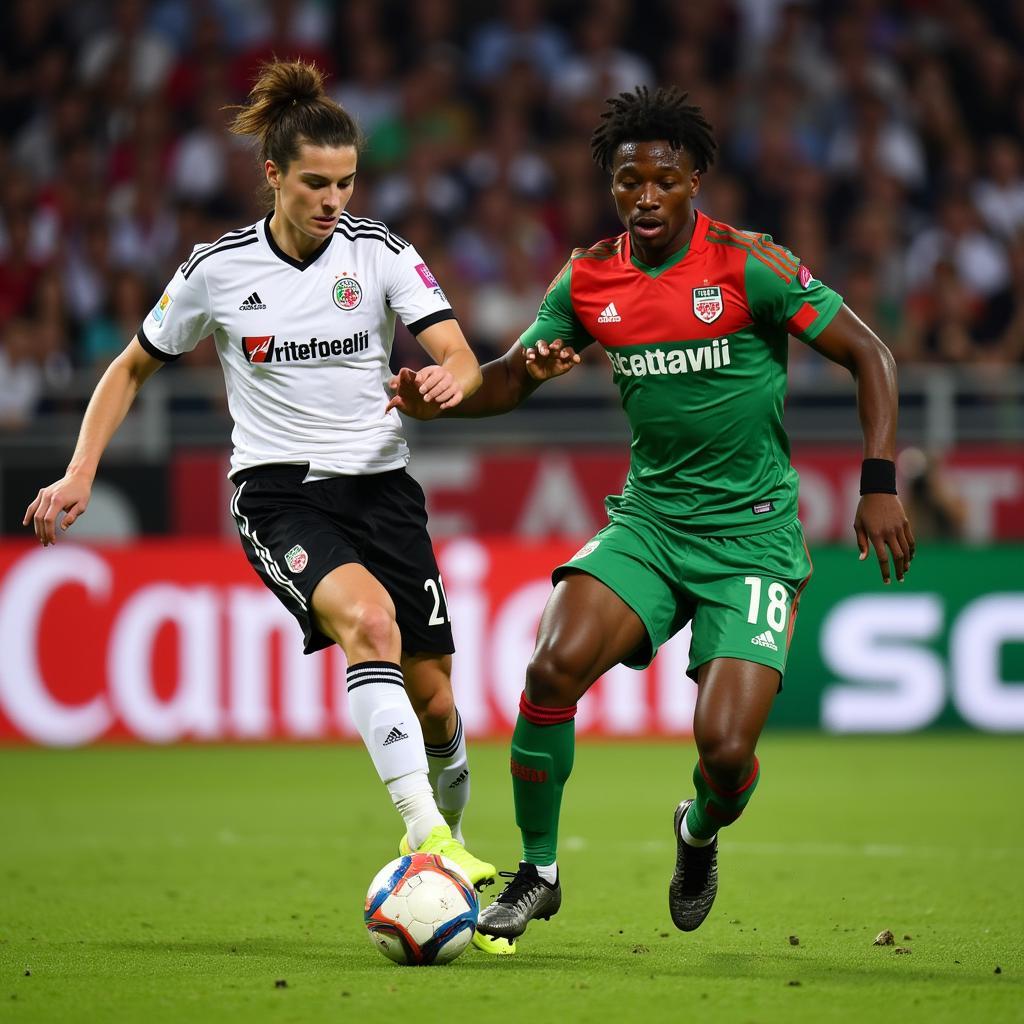 Spielerduell Bayer 04 Leverkusen gegen Werder Bremen