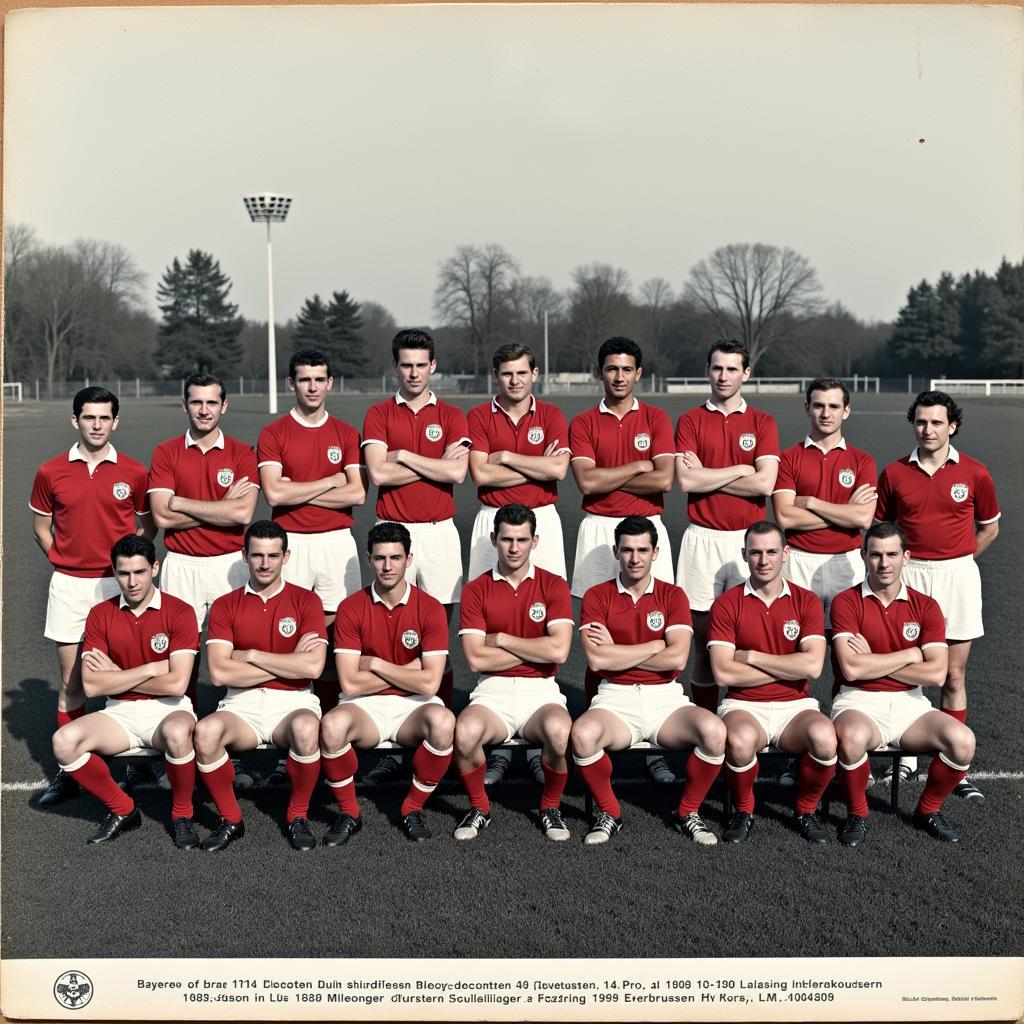 Mannschaftsfoto Bayer 04 Leverkusen 1958/59