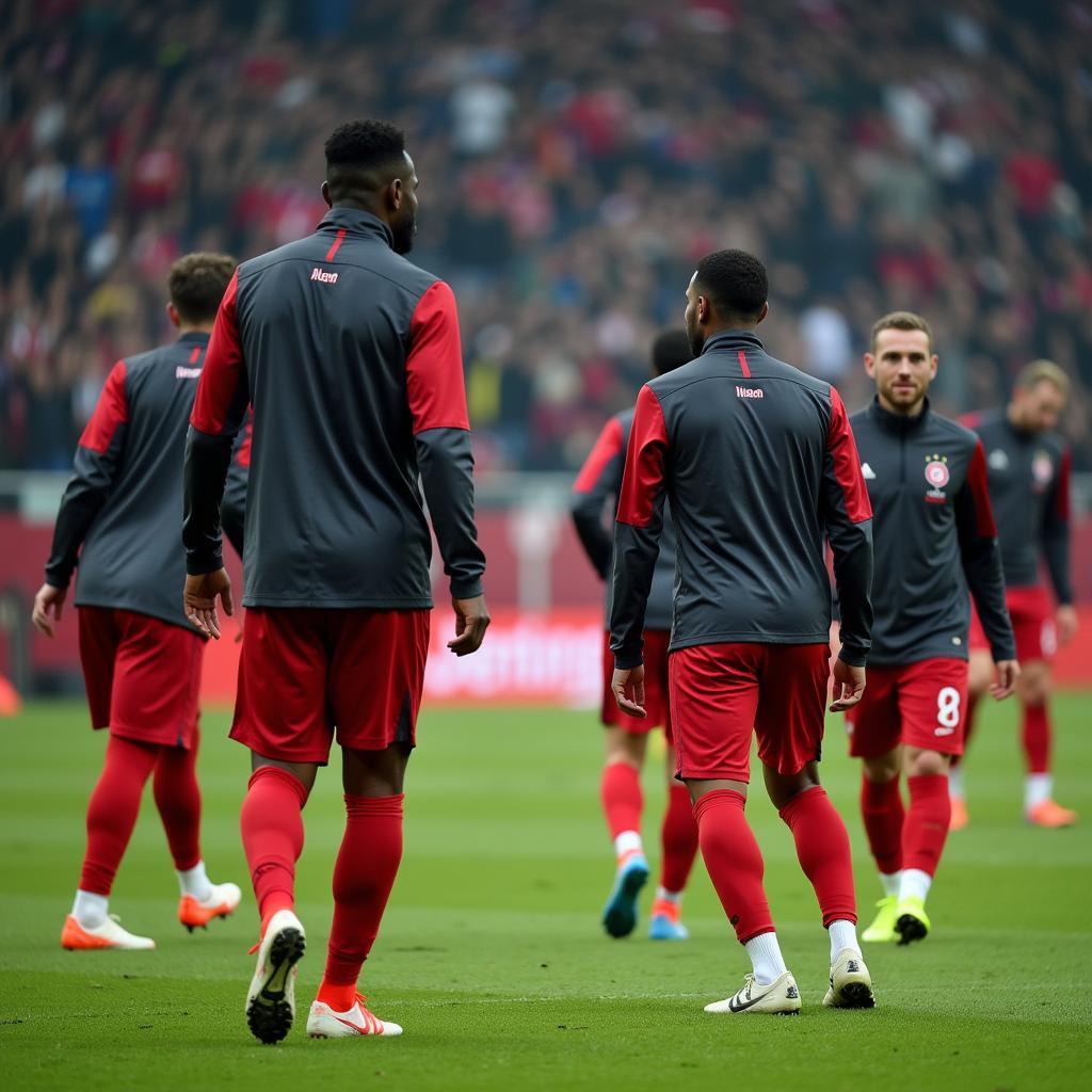 Bayer 04 Leverkusen Spieler im Training