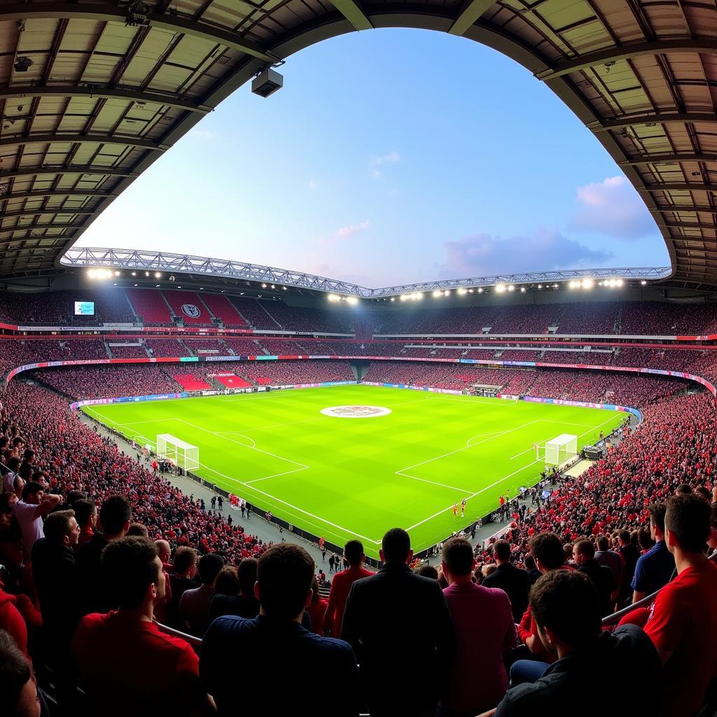 Die BayArena, Heimstadion von Bayer 04 Leverkusen