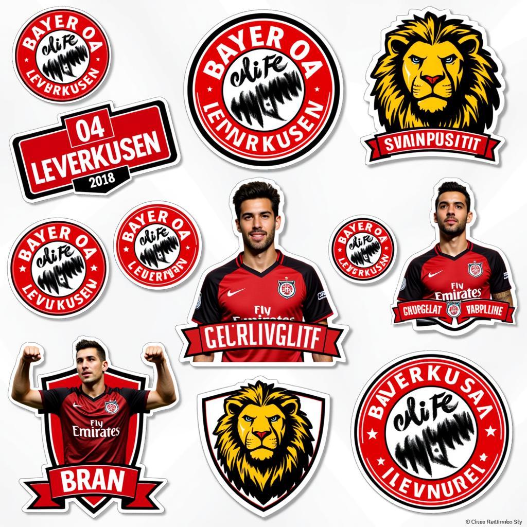 Bayer 04 Leverkusen Sticker: Zeige Deine Vereinsliebe!