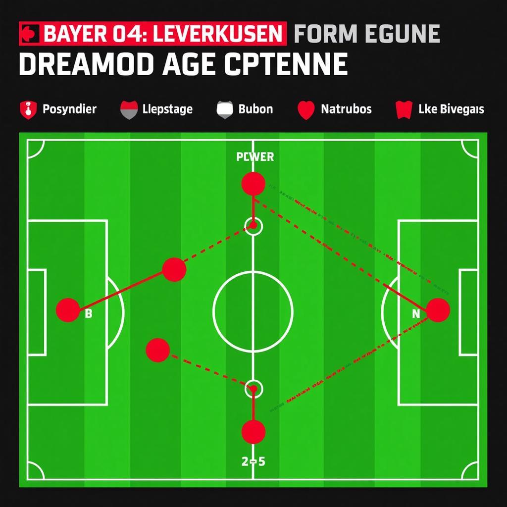 Taktische Aufstellung von Bayer 04 Leverkusen