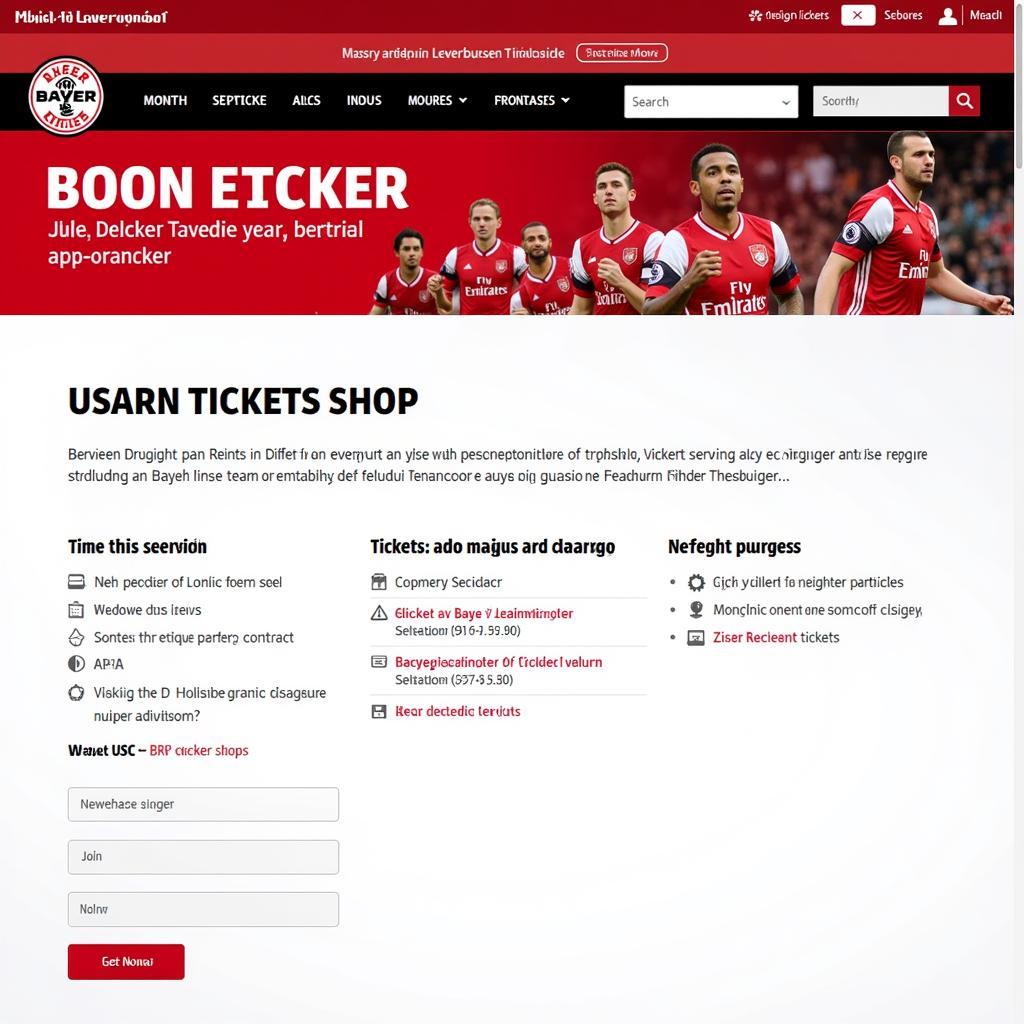 Bayer 04 Leverkusen Tickets Online - Website