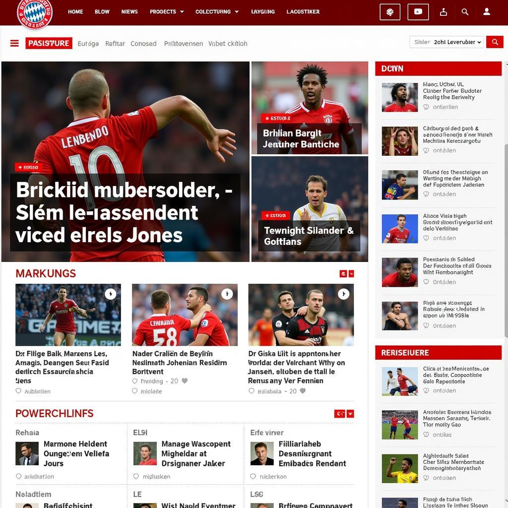 Website von Bayer 04 Leverkusen