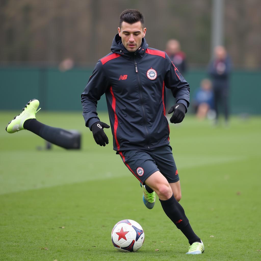 Batuhan Zidan Sertdemir im Training von Bayer 04 Leverkusen