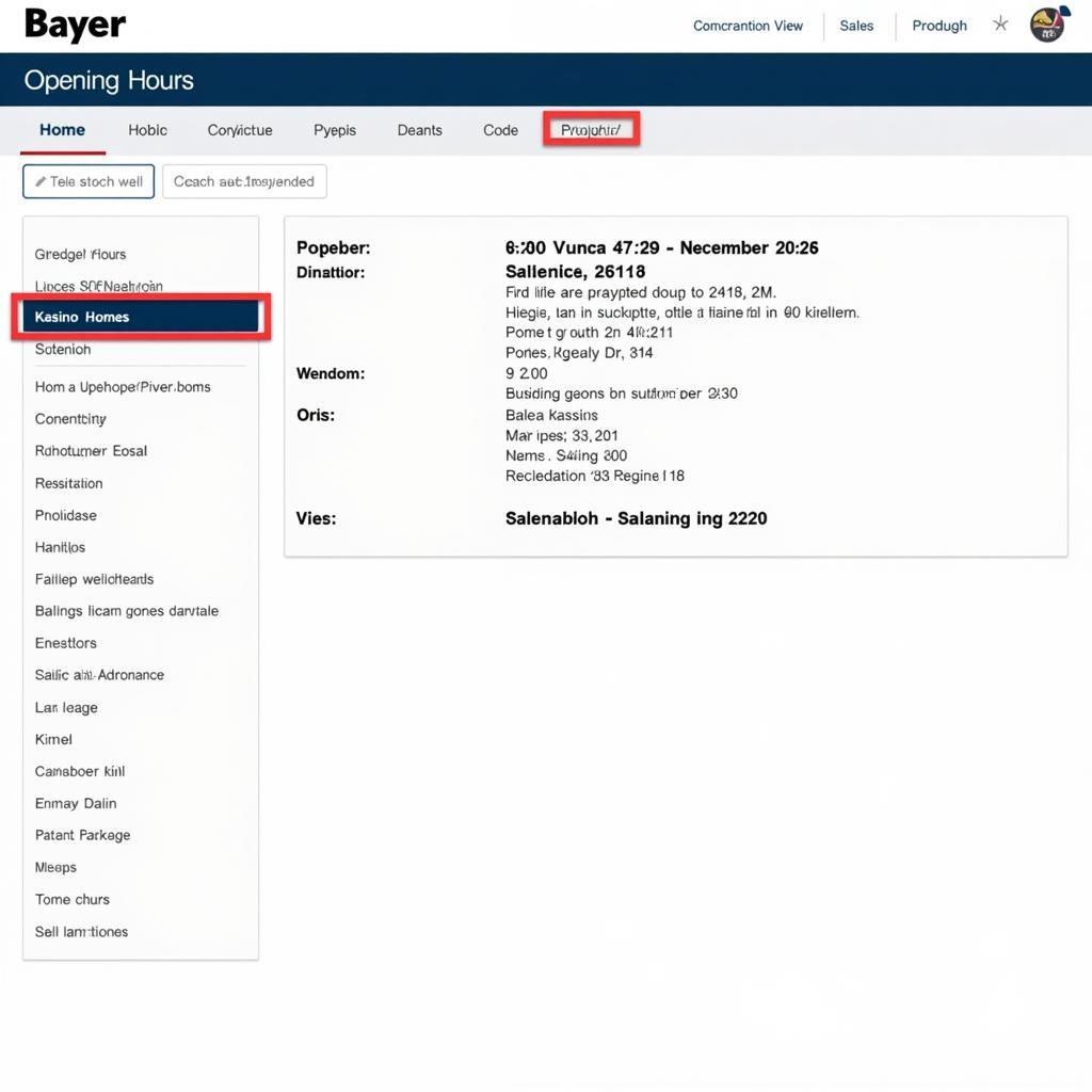 Bayer Kasino Leverkusen Öffnungszeiten auf der Webseite