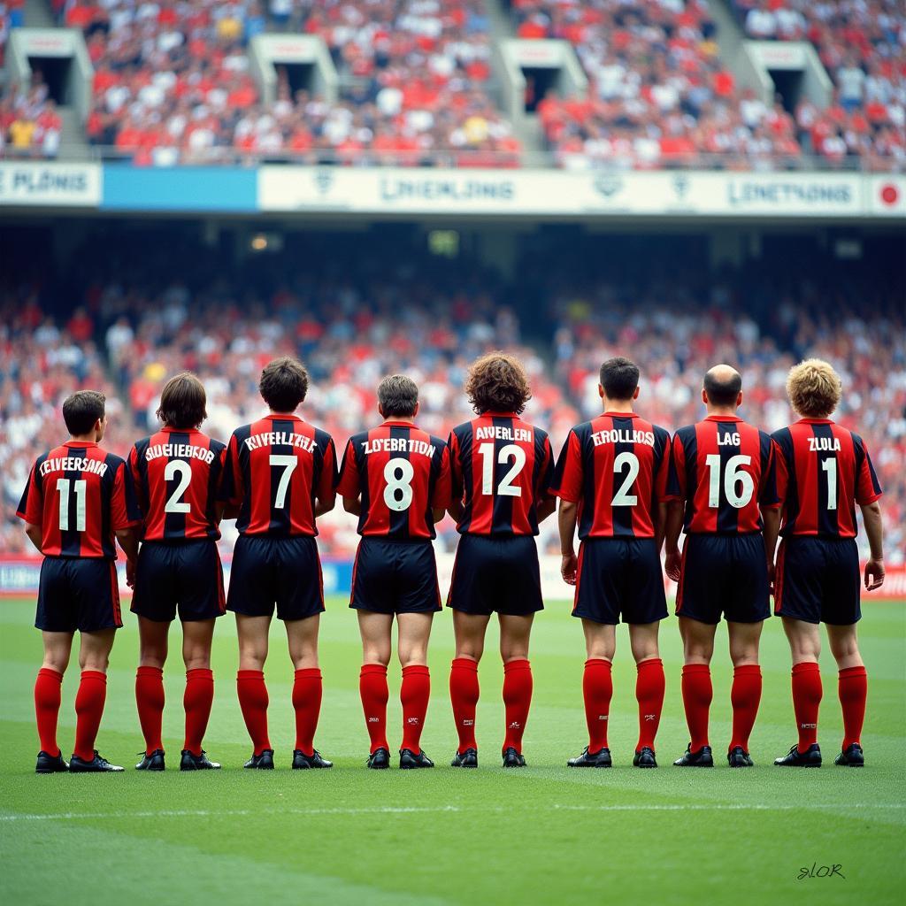 Bayer Leverkusen 1990 Teamfoto