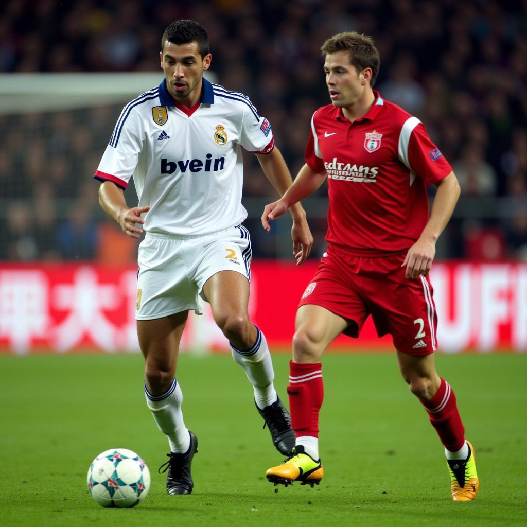 Bayer Leverkusen im Champions League Finale 2002