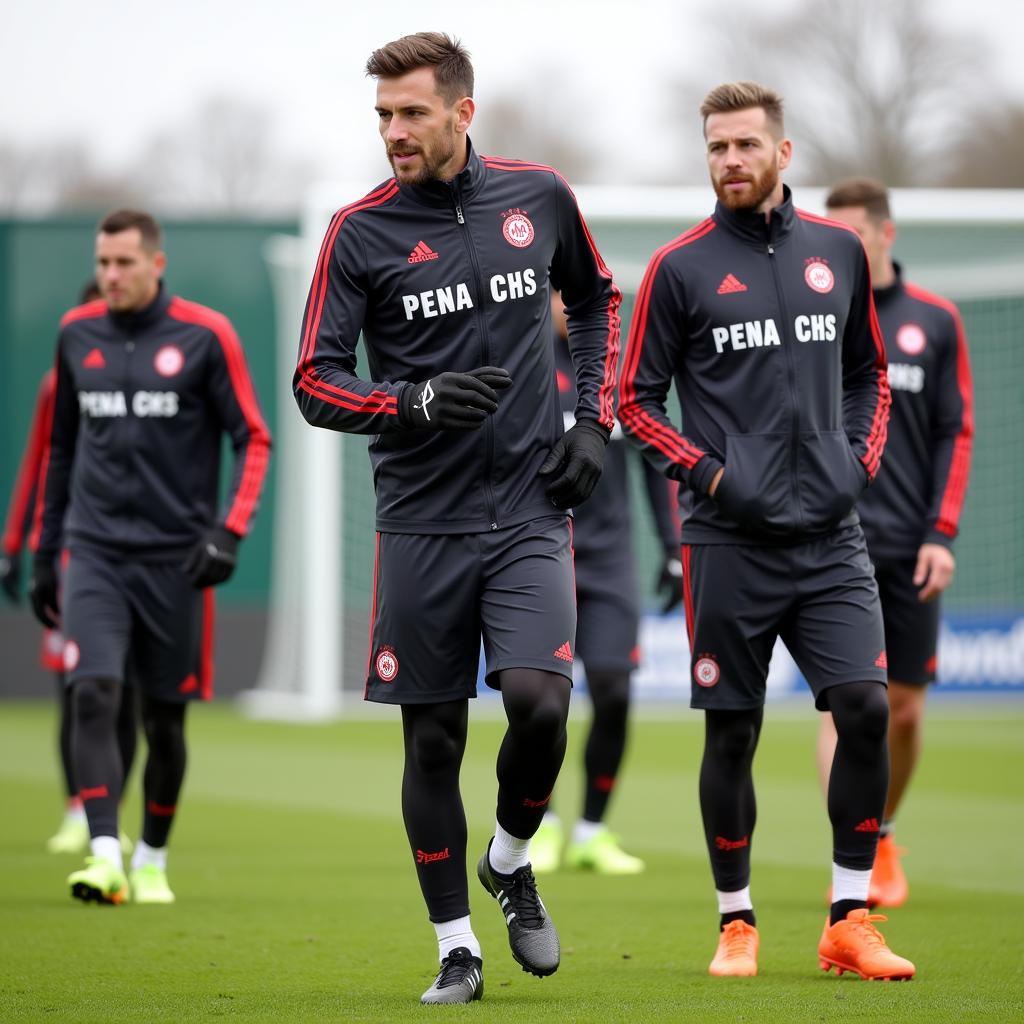 Training der Bayer Leverkusen AG Spieler