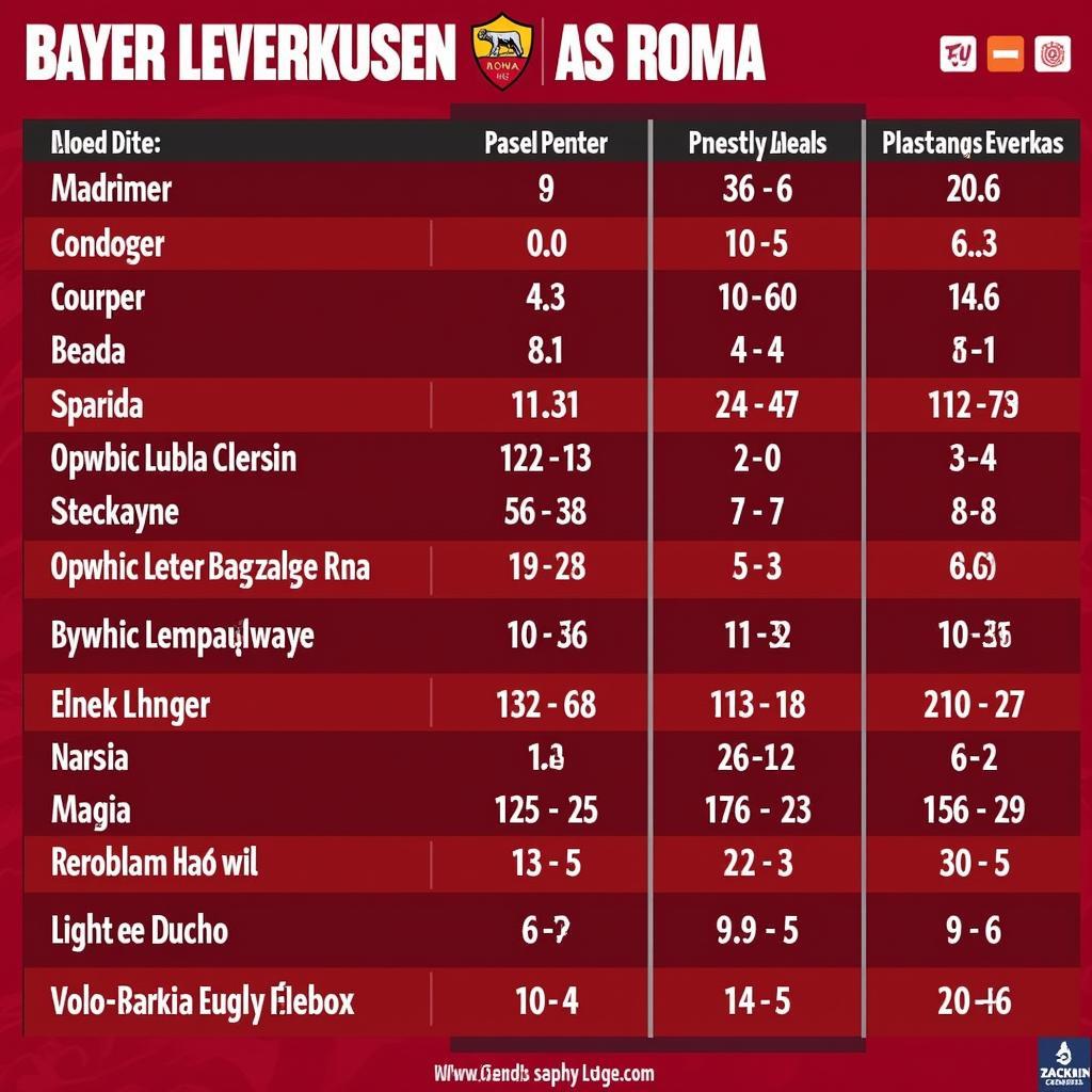 Bayer Leverkusen AS Roma Historie