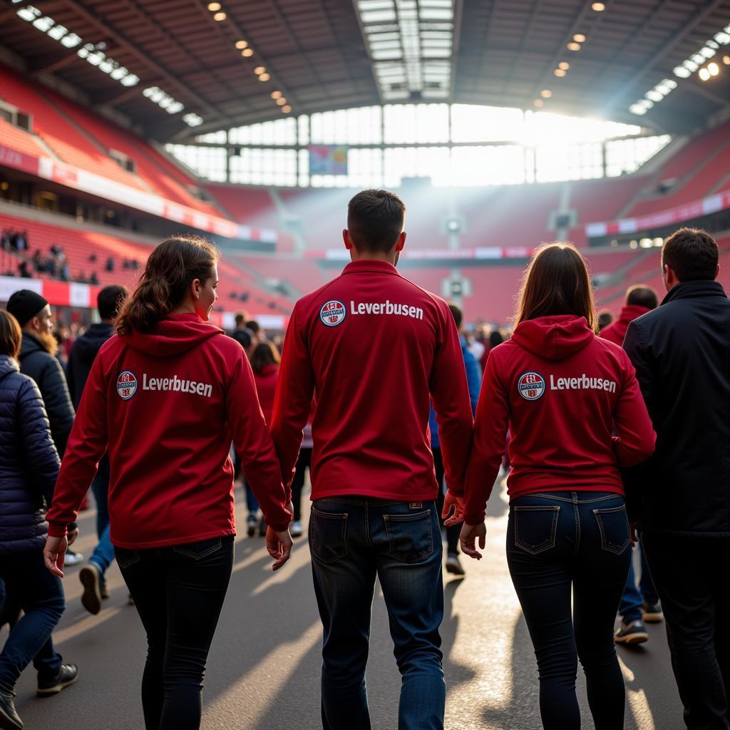 Bayer Leverkusen Aushilfe im Stadion