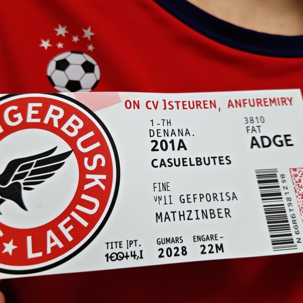 Ticket für den Auswärtsblock von Bayer Leverkusen