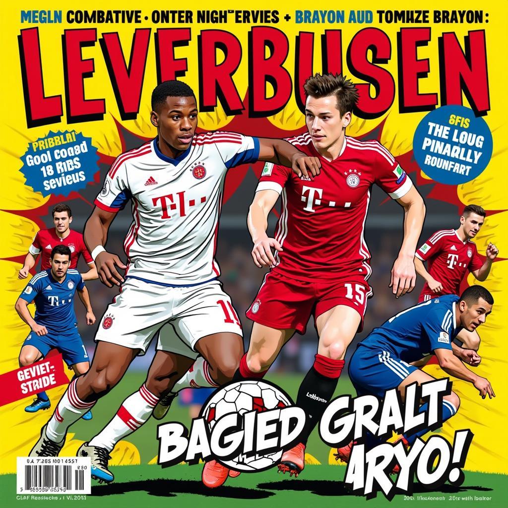 Bayer Leverkusen vs. Bayern München Comic Cover