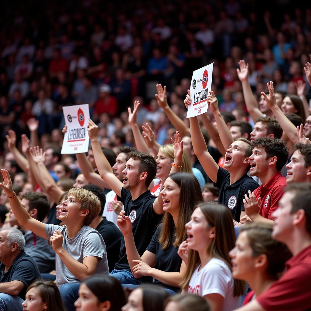 Bayer Leverkusen Challenge Basketball Fans