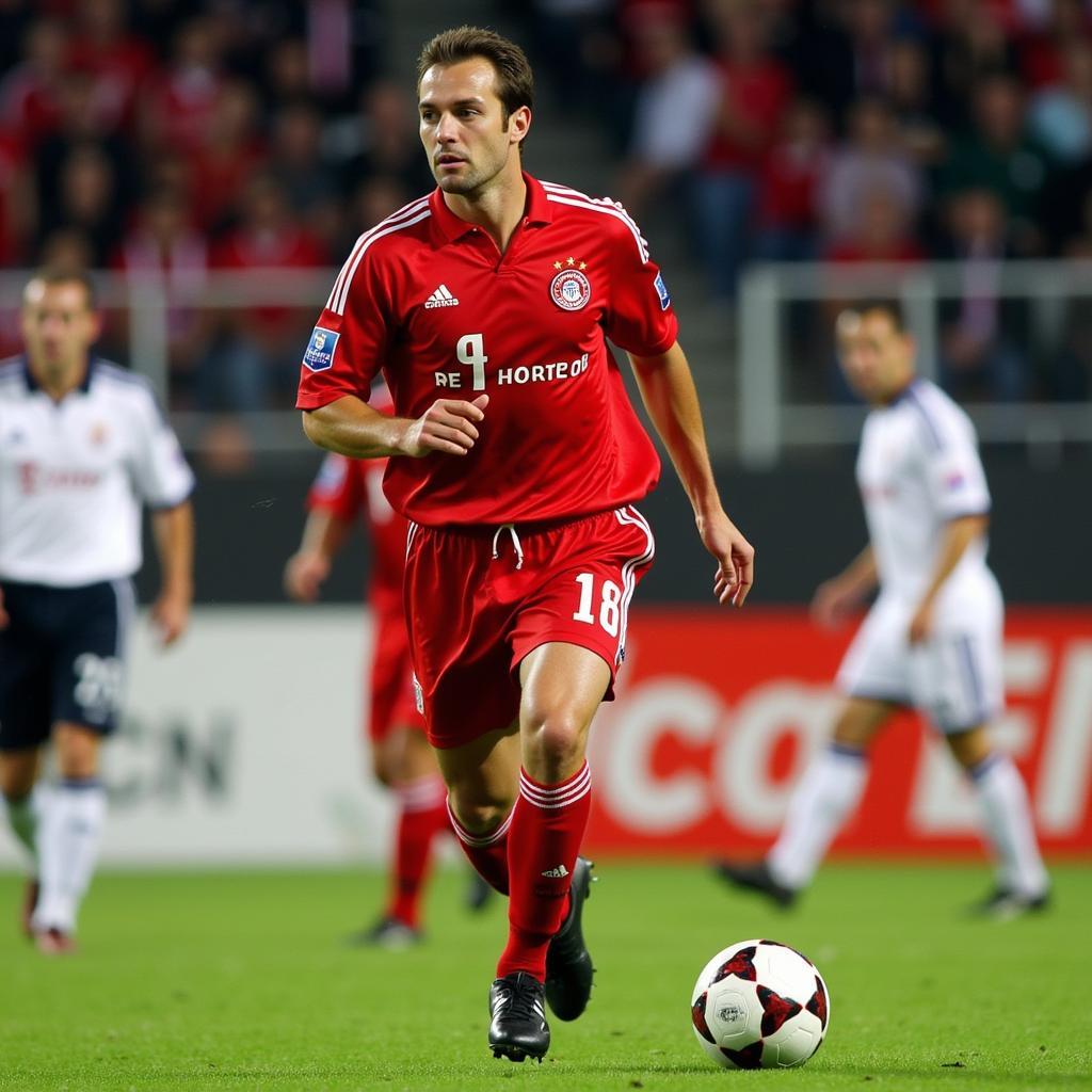 Bayer 04 Leverkusen im Champions League Finale 2002 gegen Real Madrid