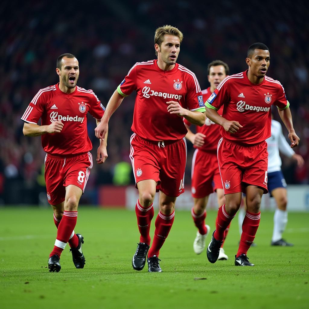 Bayer Leverkusen im Champions League Finale 2002