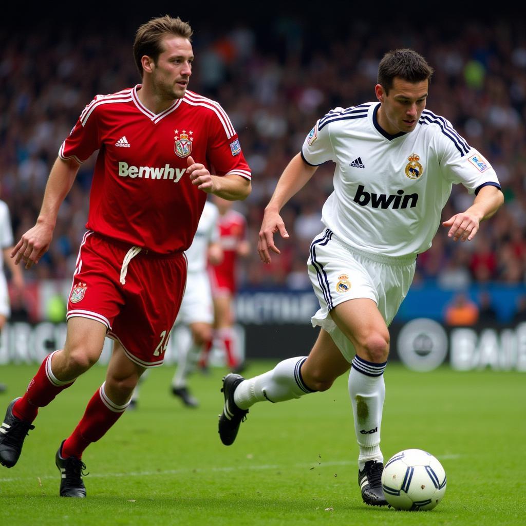 Bayer Leverkusen im Champions League Finale 2002