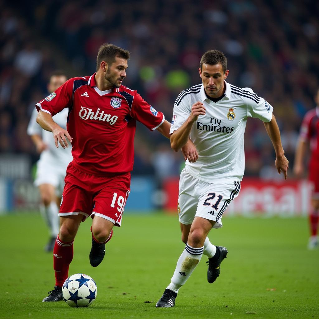 Bayer Leverkusen im Champions League Finale 2002 gegen Real Madrid