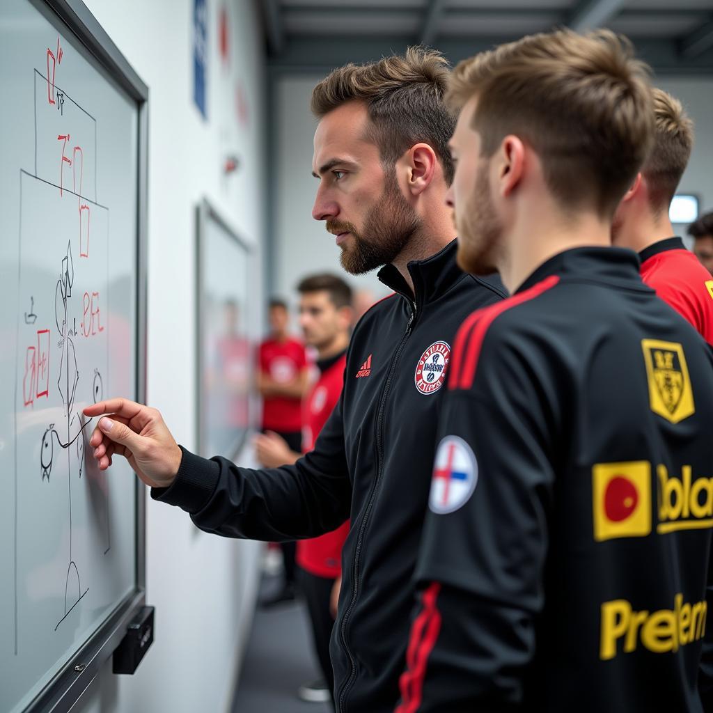 Bayer Leverkusen D162 Taktikbesprechung