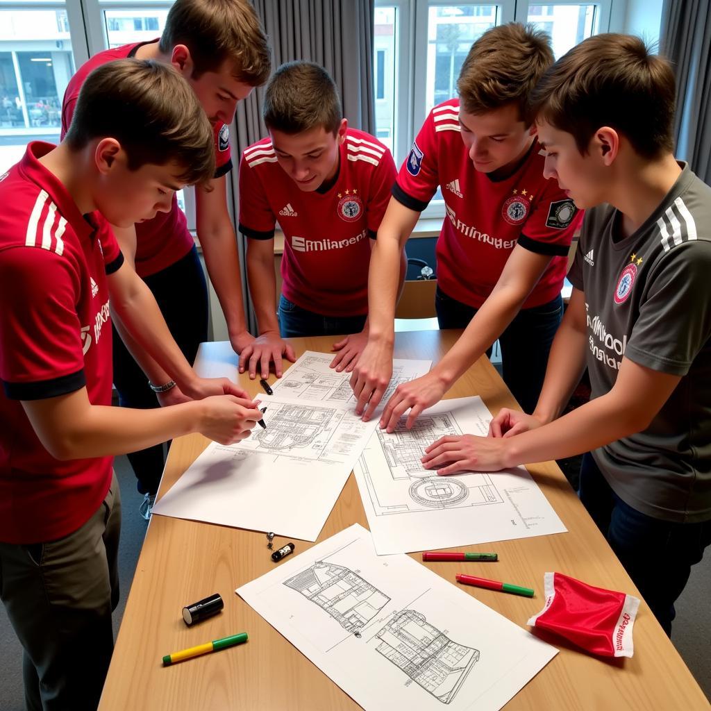 Bayer Leverkusen Fans planen eine Choreo für den DFB Pokal