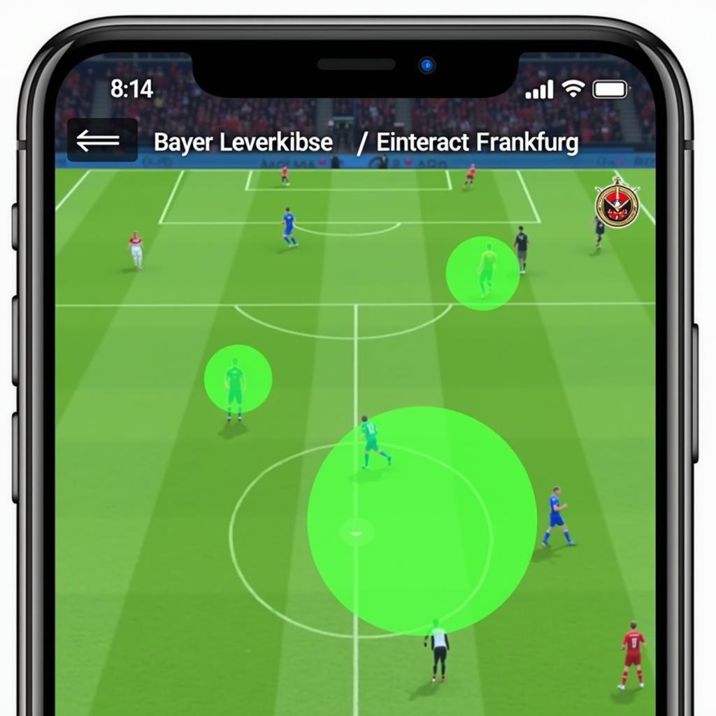 Taktische Heatmap auf Sofascore