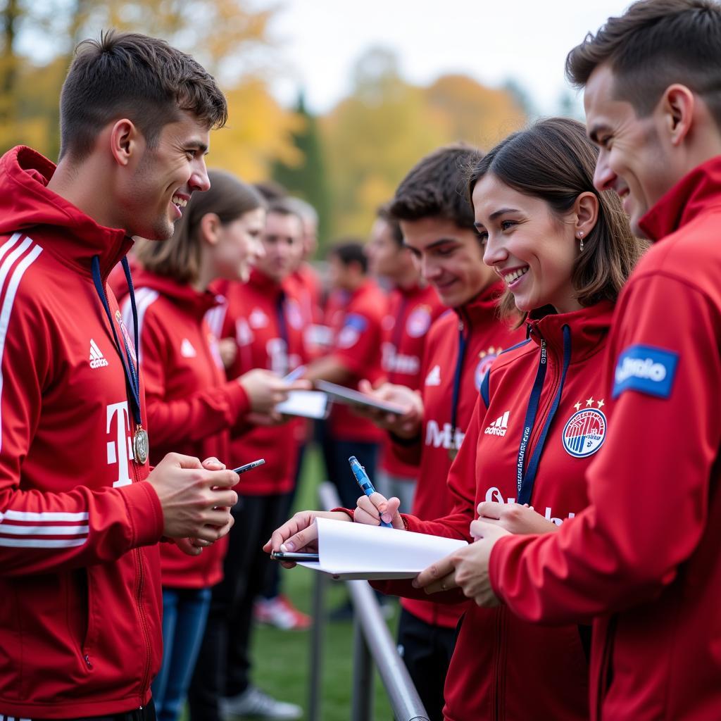 Bayer Leverkusen Spieler treffen Fans beim Familientag 2019