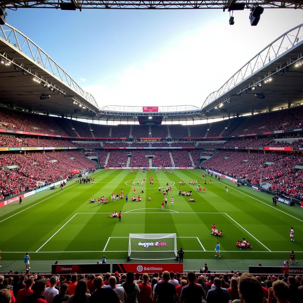 Bayer Leverkusen Familientag im Stadion