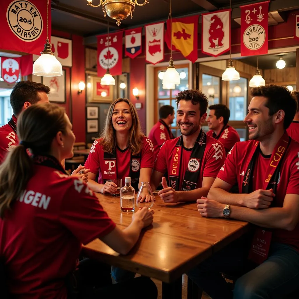 Treffen des Bayer Leverkusen Fanklubs