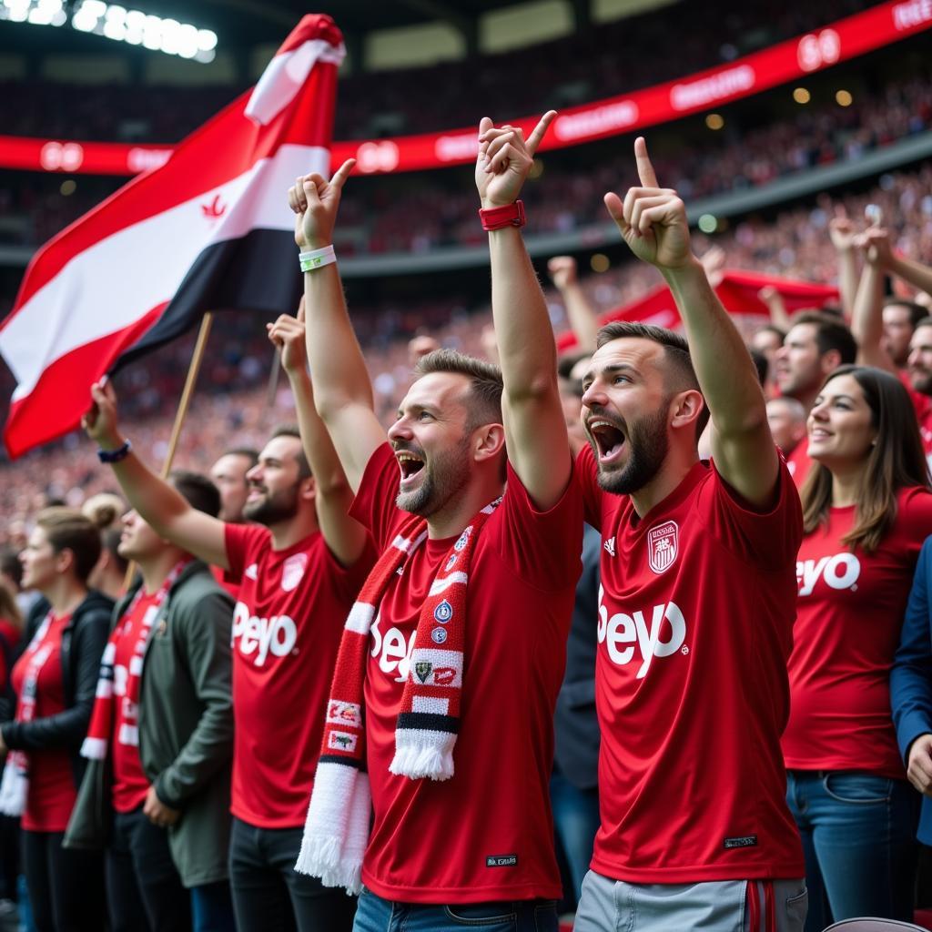 Fans von Bayer 04 Leverkusen