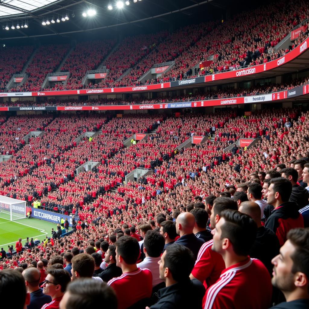 Bayer Leverkusen Fans in der BayArena 2016/17