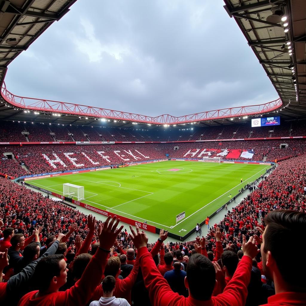 Bayer Leverkusen Fans singen Bella Ciao